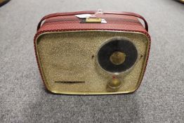 A vintage radio : Defiant portable radio.