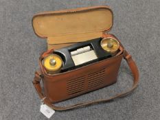 A Murphy portable receiver in carry case.