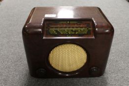 A Bush DAC 90A Bakelite cased radio.