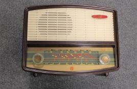 A Pye brown Bakelite cased receiver.