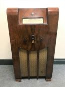 A vintage radio by Defiant.