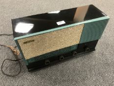 A Philco One-O-Six radio.