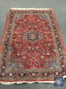 An Isfahan rug, central Iran, 212 cm x 136 cm.