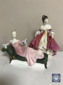 Two Royal Doulton figures,