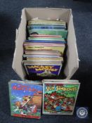 A box of mid 20th century and later annuals - Disney, Mickey Mouse, Rupert the Bear,