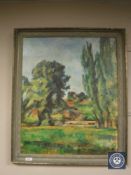 An Artagraph edition : Rural scene, framed.