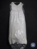 A Hermione Collection beaded wedding dress,