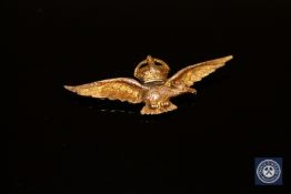 A 9ct gold Fleet Air Arm brooch