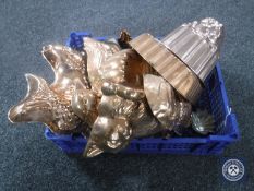 A box of jelly moulds