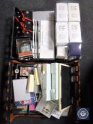 Six boxes of gift wine glasses and mugs, photo frames,