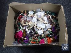 A box of costume jewellery