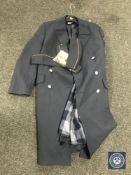 A military style over coat,