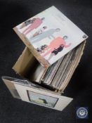 A box of vinyl LP records - Elton John,
