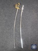 A copy of a continental officer's dress sword,