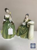 Two Royal Doulton figures,