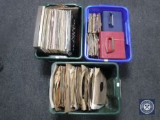 Three boxes of vinyl 78's,