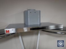 An AEG cooker extractor hood with box