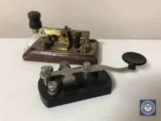 Two Morse Code keyers