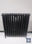 A Victorian cast iron 12 bar radiator