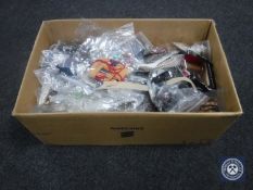 A box of large quantity of assorted costume jewellery