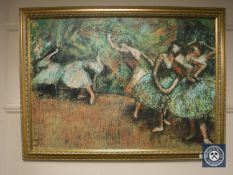 An Artagraph edition : Ballet dancers, framed.