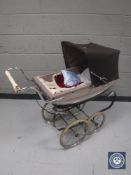 A Coach Built Silver Cross doll's pram