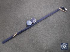A House of Hardy two piece fly rod in carry bag with a House of Hardy fly reel in case and a Hardy