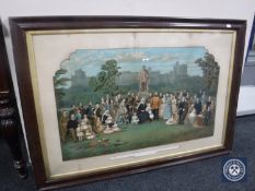 A large colour lithographic print,