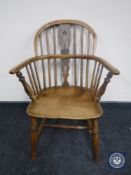 An antique elm and ash country chair