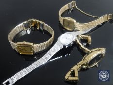 Four lady's Seiko wrist watches