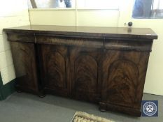 A Victorian pedestal sideboard,