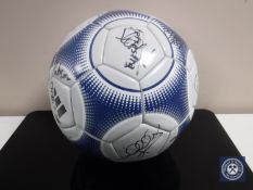 A circa 2008 football with many signatures including Sir Bobby Robson