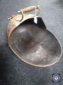 A Victorian copper coal scuttle