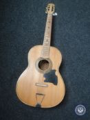 A hand-made Italian acoustic guitar