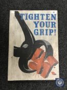 A hand-painted propaganda picture,