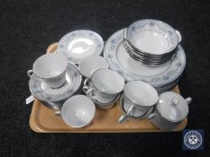 A Noritake Blue Hill tea and dinner service