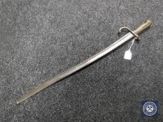A late 19th century French Chassepot bayonet