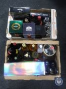 The contents of a cocktail bar to include (all sealed) : Gailliano one litre trio pack (boxed),