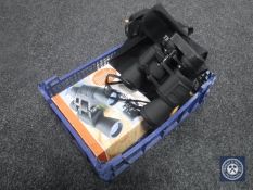 Two pairs of cased binoculars together with a set of boxed binoculars