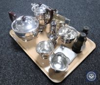 A tray containing pair of field glasses,