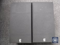 A pair of black cased Celestion speakers