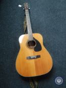 An Antoria acoustic guitar