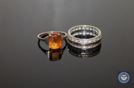 A 9ct gold full-eternity ring,