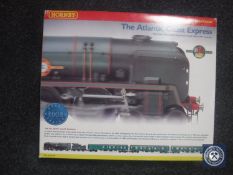 A boxed Hornby Atlantic Coast Express train set