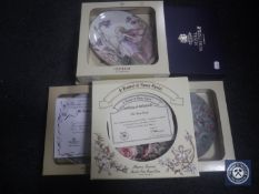 Five boxed Heinrich flower fairy plates,