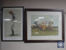 A framed signed limited edition spy print,