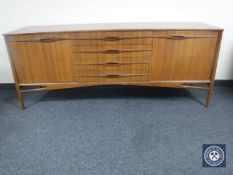 A mid 20th century Danish teak low sideboard