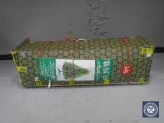 A boxed Tuscan 8' Christmas tree