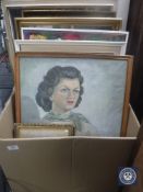 A quantity of continental school oils,