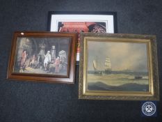 A reproduction framed Al Capone movie poster,